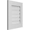 Ekena Millwork Vertical Surface Mount PVC Gable Vent: Functional, w/ 3-1/2"W x 1"P Standard Frame, 18"W x 22"H GVPVE18X2201SF - alternate 3